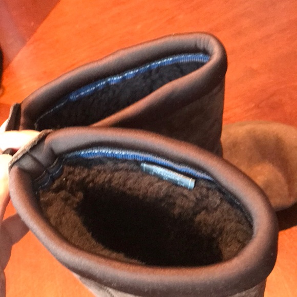 Merrell brown leather faux fur winter boots shoes size 7 - Picture 2 of 16